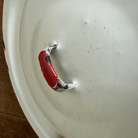 Set Bundle of Vintage Enamelware Graniteware lids Replacements Wall‎ Decor - Picture 4 of 12